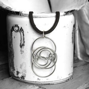 5 For $25💫Alternative Silver Wire Yin Yang Pendant Necklace